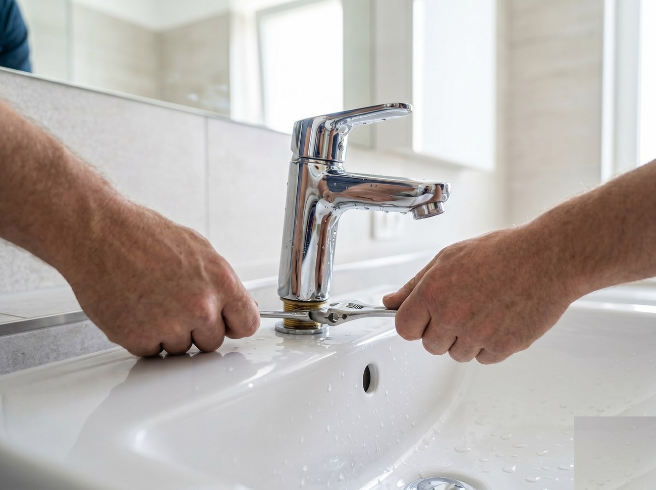 Lavabo ve batarya montajı